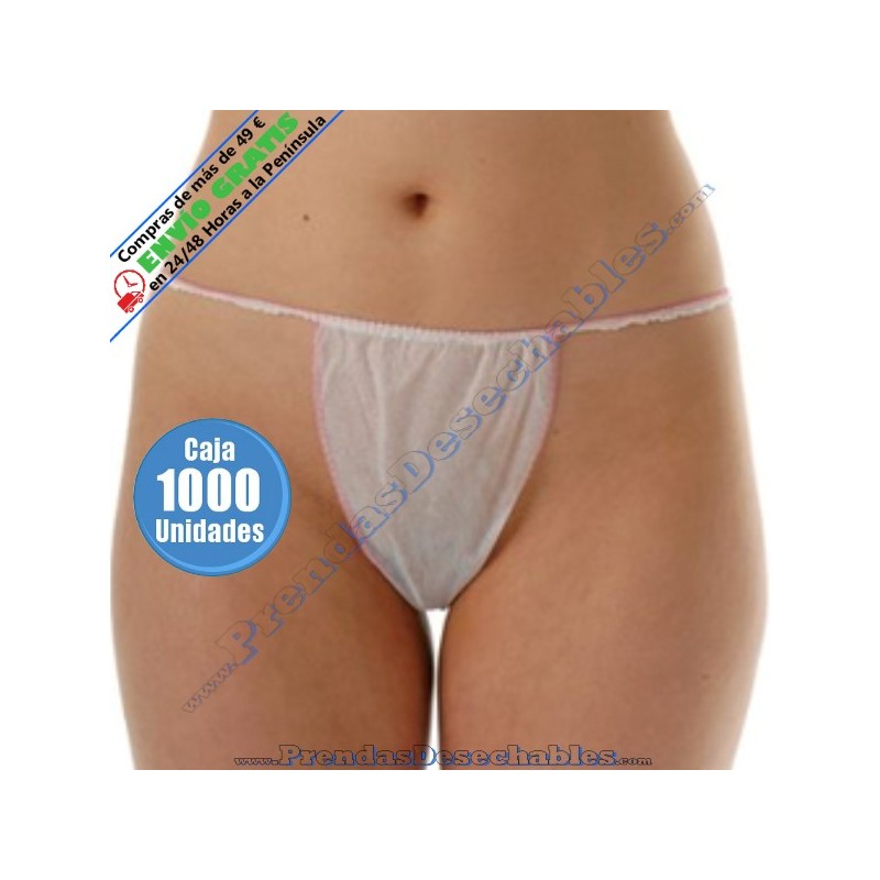 Tanga Dama Mini PP TST Blanco