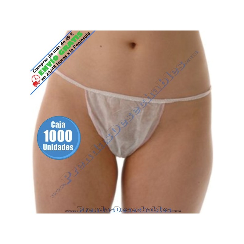 Tanga Dama Grande PP TST Blanco