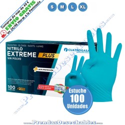 Guantes de Nitrilo Azul...