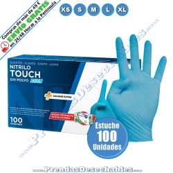 Guantes de Nitrilo Azul Touch