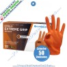 Guantes de Nitrilo Naranja Extreme Grip