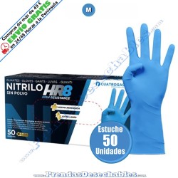 Guantes de Nitrilo Azul HR8